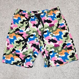 Vintage Gramicci Shorts Mens Large (33) colorful Camo Belted USA